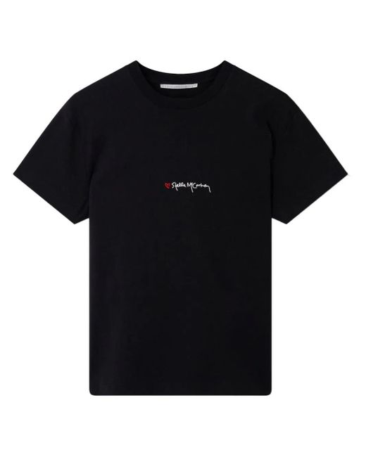 T-shirt Iconics Love di Stella McCartney in Black