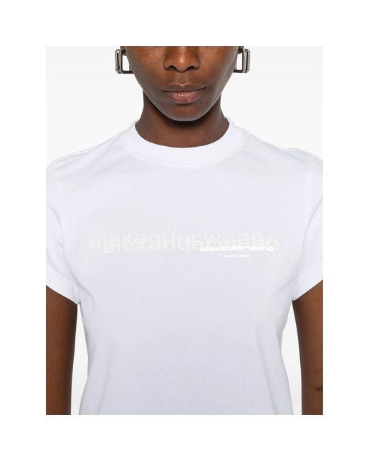 Alexander Wang White Cotton T Shirts for men
