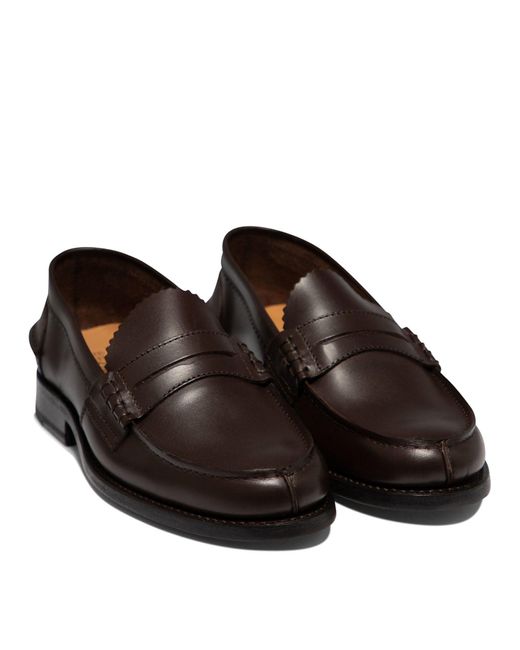 Arran Loafers & Slippers Marrone di Saxone Of Scotland in Black da Uomo
