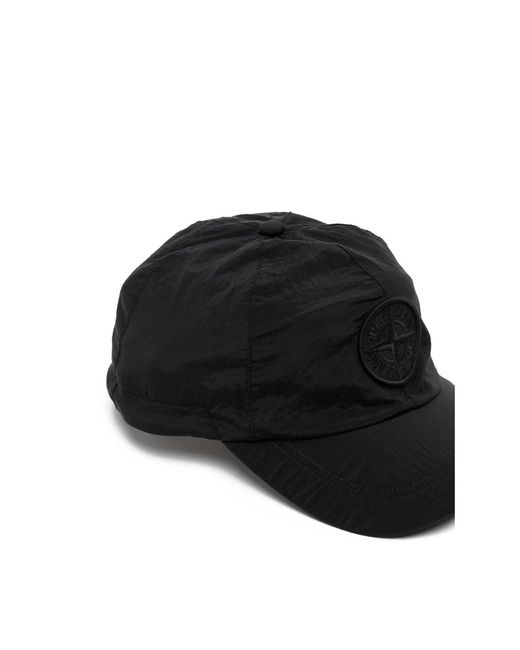 Stone Island Black Caps for men