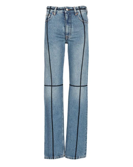 MM6 by Maison Martin Margiela Blue With Contrast Stitching, Jeans
