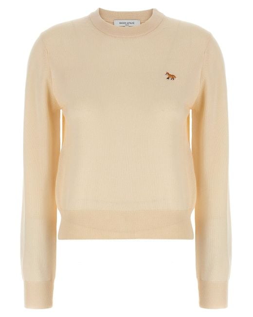 Maison Kitsuné Women's Natural Baby Fox' Sweater