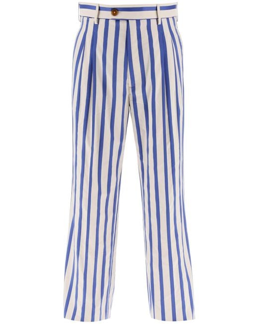 Vivienne Westwood Blue Organic Cotton Raf Bum Pants for men