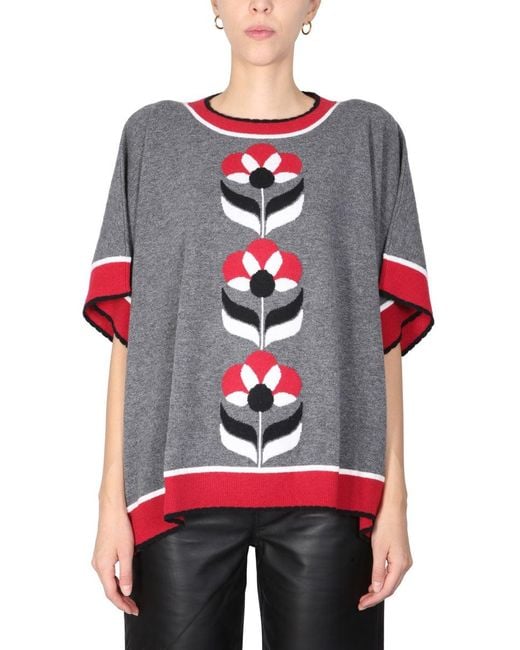 Moschino Gray Wool Jersey