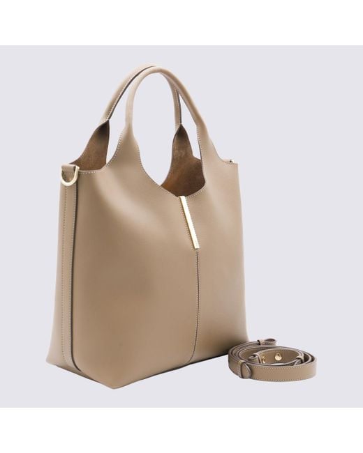 Tod's Natural Light Leather Top Handle Bag