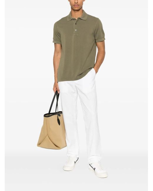 Tom Ford Green Short-Sleeved Polo for men