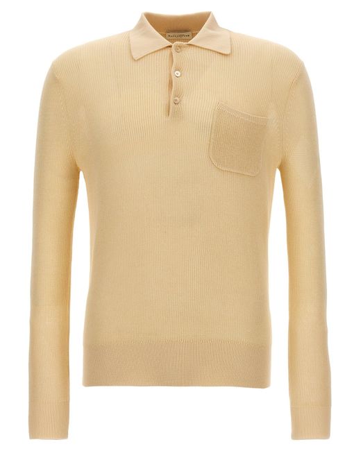 Ballantyne Natural Cotton Knit Shirt Polo for men