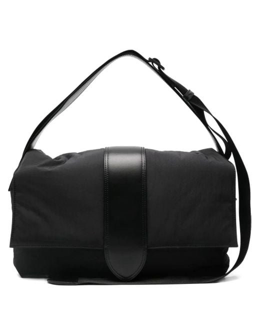 Borsa Tote Con Rifinitura di Jacquemus in Black da Uomo
