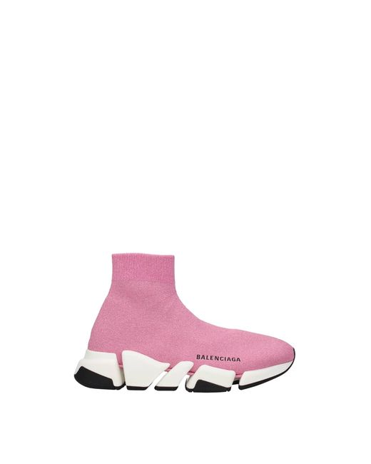 Sneakers speed 2.0 Tessuto Rosa di Balenciaga in Pink