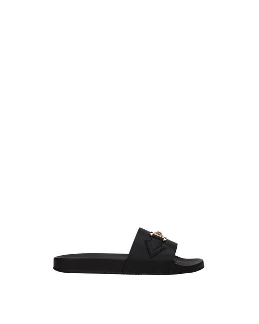 Versace Slippers And Clogs Leather Black for men