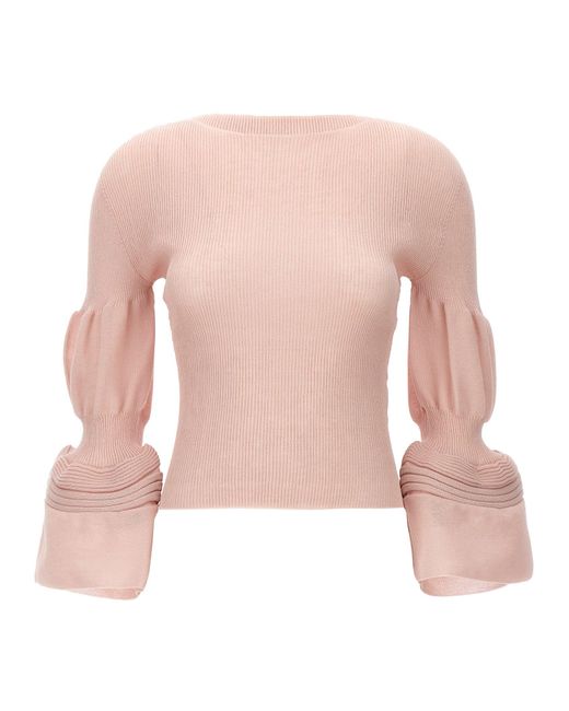 Issey Miyake Pink 'Assemblage Branch' Top