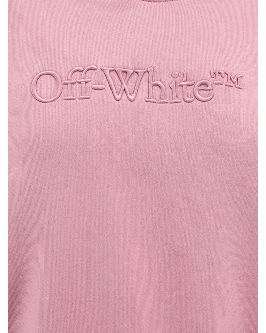 Felpa con cappuccio di Off-White c/o Virgil Abloh in Pink