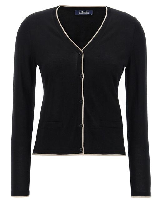 Max Mara Black 'Kenya' Cardigan