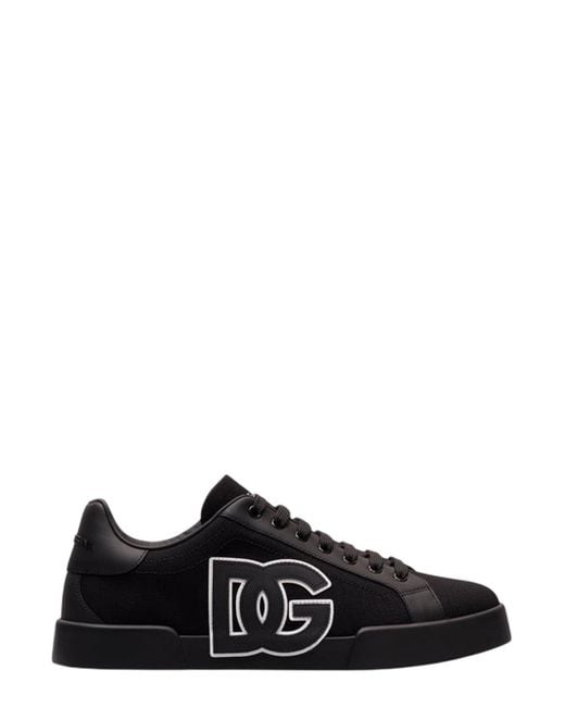 Dolce & Gabbana Yellow Sneakers With Logo Plaque for men