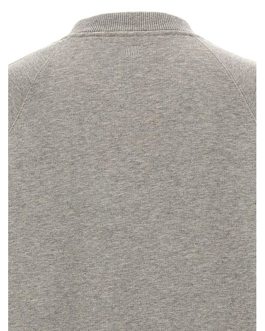 AMI Gray 'Ami De Coeur' Sweatshirt for men