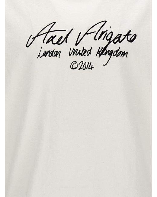 Essential T Shirt Bianco di Axel Arigato in White da Uomo