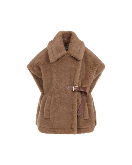 Max Mara Brown Cape Nude & Neutrals