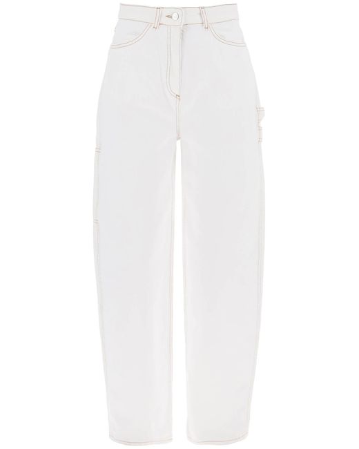 Saks Potts White Organic Denim Helle Jeans In