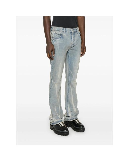 Purple Brand Blue Cotton Pants for men