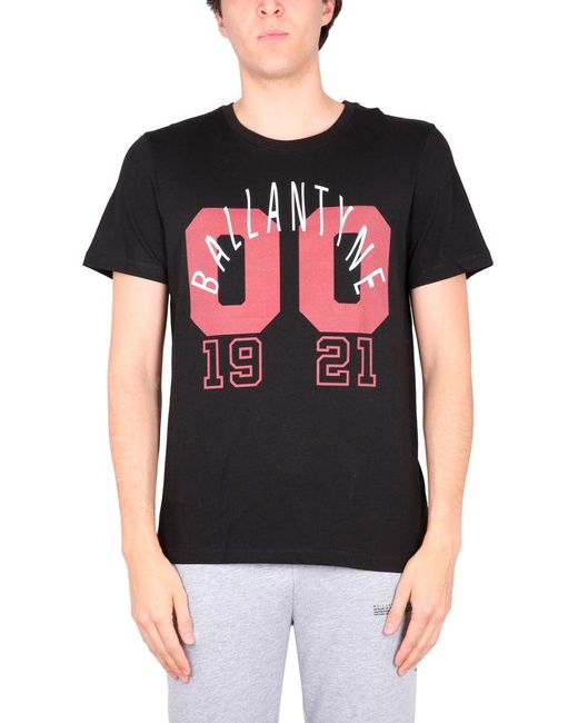 Ballantyne Black Crewneck T-Shirt for men
