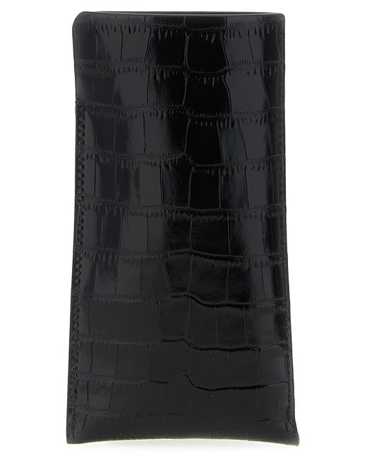 Leather Spectacle Case Occhiali Da Sole Nero-Uomo di Tom Ford in Black da Uomo
