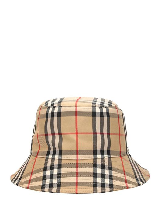 Burberry Natural Check Bucket Hat