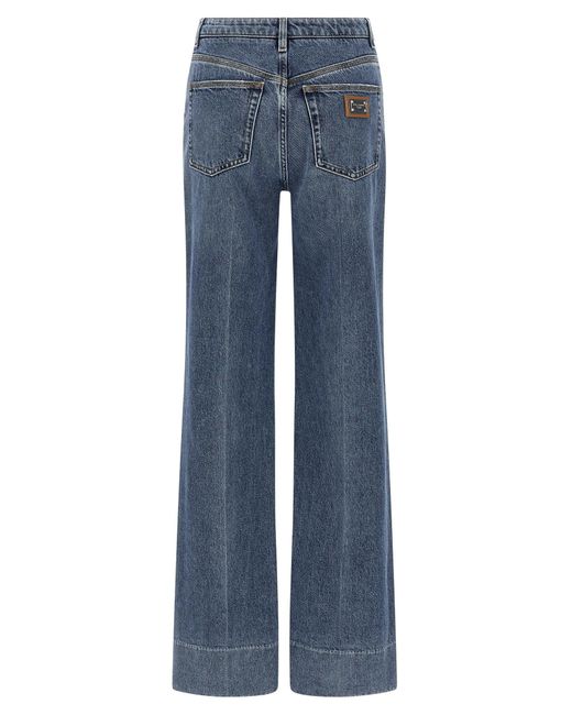 Dolce & Gabbana Blue Logo Tag Jeans