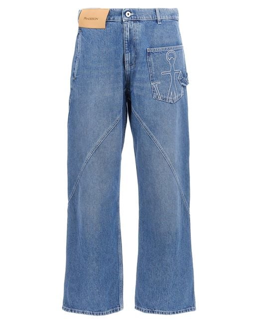 J.W. Anderson Blue J.W.Anderson 'Twisted Workwear' Jeans for men
