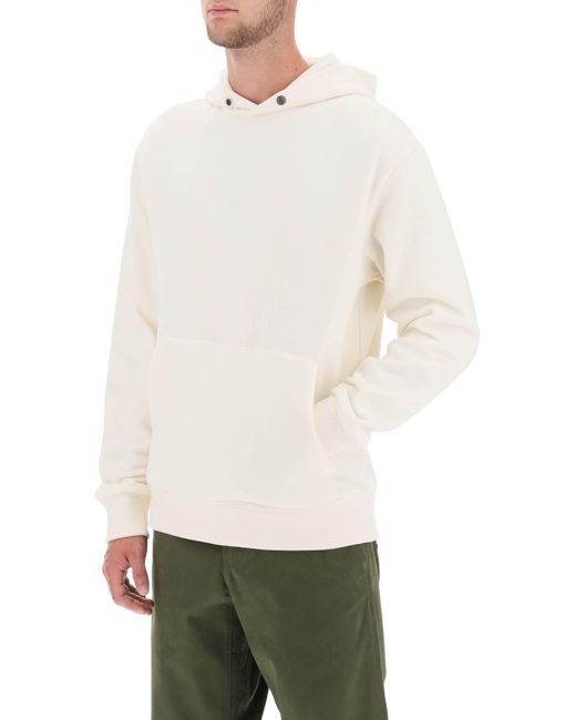 Zegna White Cotton And Cashmere Hoodie for men