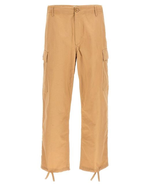 KENZO Natural Cargo Workwear Pants for men