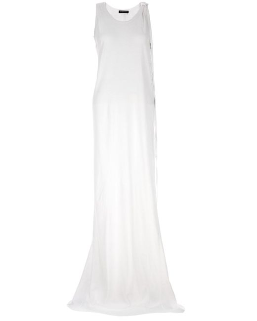 Ann Demeulemeester White X-long Dresses