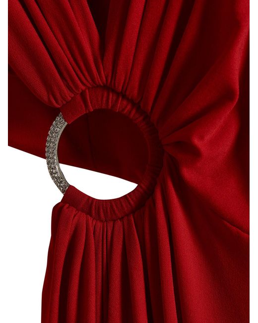 Alexandre Vauthier Red Cut-Out Long Dress