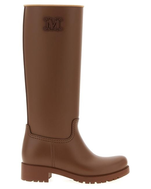 Max Mara Brown 'Rain' Boots for men