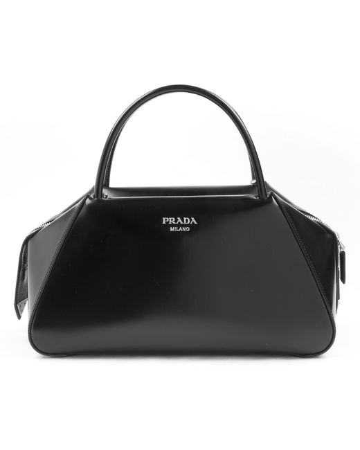 Prada Black Leather Supernova Bag Lyst