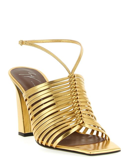 Giuseppe Zanotti Metallic Savoia Sandals
