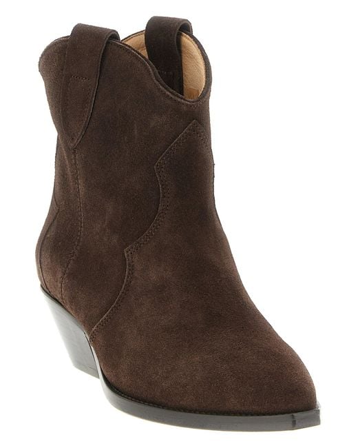 Isabel Marant Brown Dewina Boots And Ankle Boots
