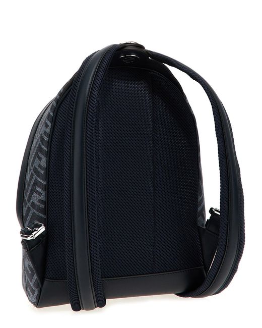 Fendi Black Chiodo Small Diagonal' Backpack for men