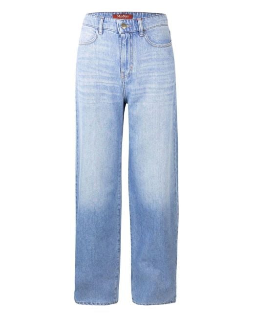 Max Mara Blue Cotton Denim Jeans