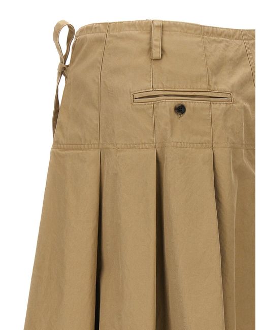 Dries Van Noten Natural 'Skilt' Skirt