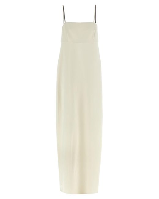 Brunello Cucinelli White Monile Dress