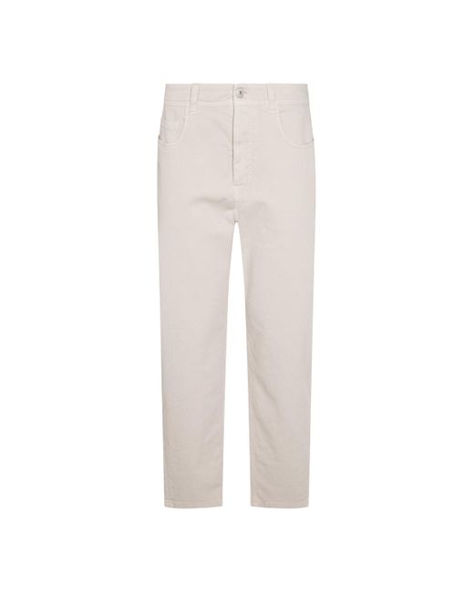 Jeans Light And Natural-Donna di Brunello Cucinelli in White