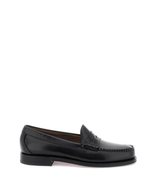 G.H.BASS Black 'weejuns Larson' Penny Loafers for men