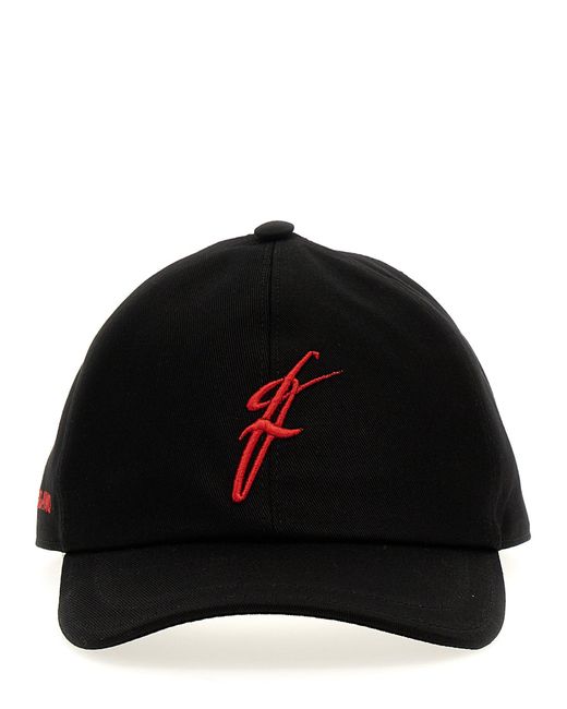 Logo Embroidery Cap Cappelli Multicolor di Ferragamo in Black da Uomo