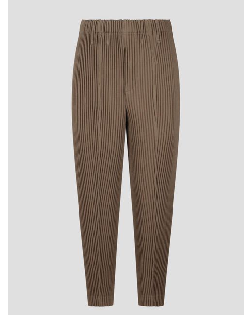 Compleat trousers di Homme Plissé Issey Miyake in Natural da Uomo
