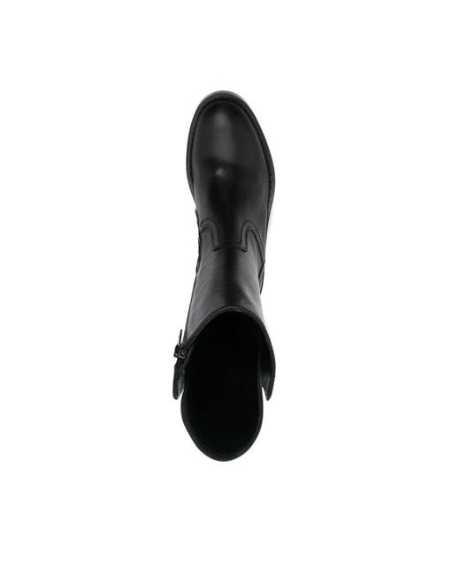 Ann Demeulemeester Black Leather Boots