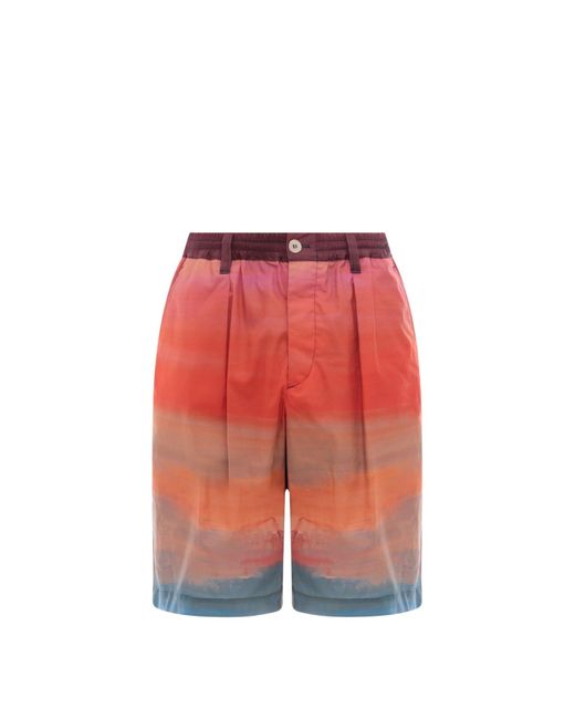Marni Red Bermuda Shorts for men