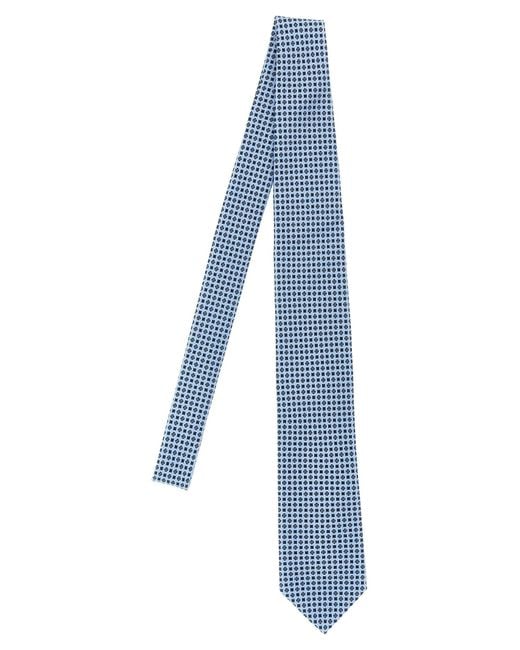 Jacquard Tie Cravatte Celeste-Uomo di Brioni in Blue da Uomo