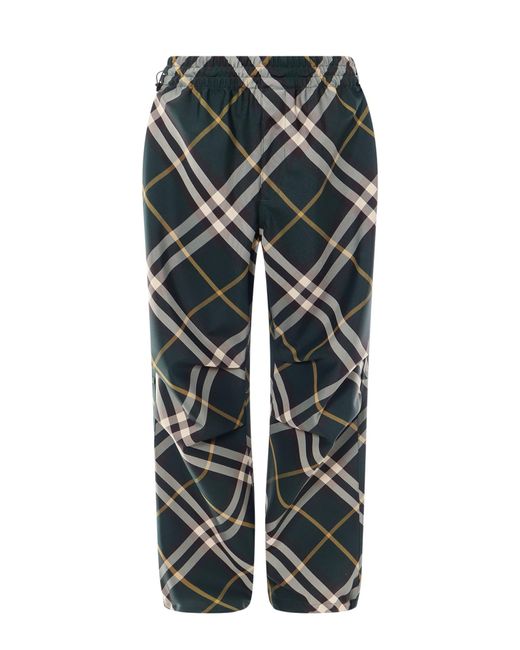 Straight pantaloni di Burberry in Gray da Uomo