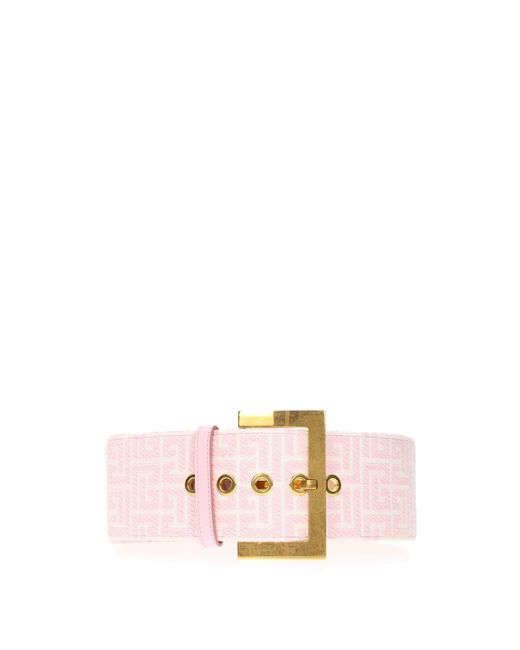 Balmain High-waist Belts Fabric Pink