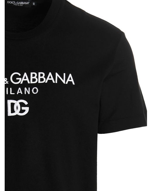 Dolce & Gabbana Black Dg Essential T-shirt for men